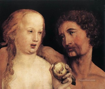  Younger Painting - Adam and Eve Renaissance Hans Holbein the Younger